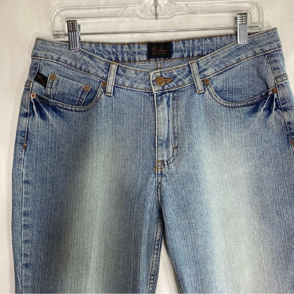 Riders Copper Collection Vintage Faded Wash Cropped Capri Jeans - Picture 2 of 7